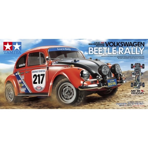 Tamiya 1/10 R/C Volkswagen Beetle Rally (MF-01X)