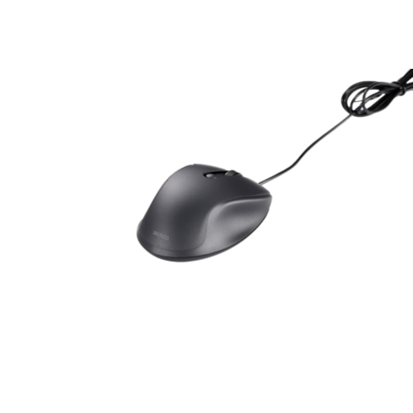 Deltaco Silent Wired Office mouse 5 buttons, 600-1200 DPI, black