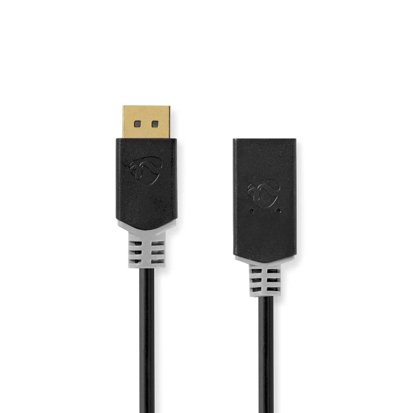 Nedis Displayport-kabel | DisplayPort Hane | HDMI™ Kontakt | 4K@30Hz | Guldplaterad | 0.20 m | Rund | PVC | Antracit | Låda