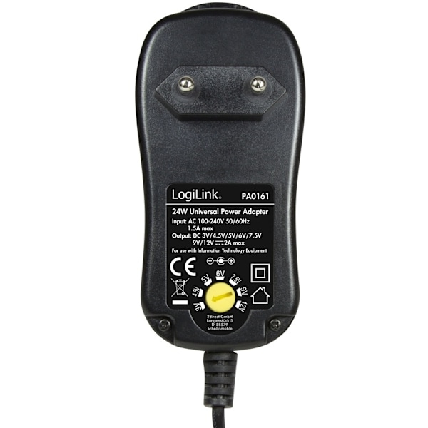 LogiLink Nätadapter 230V-> 3-12V 2A
