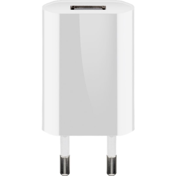 Goobay Apple Lightning laddningssats (5 W) Strömförsörjning med Apple Lightning-kabel 1 m (vit)