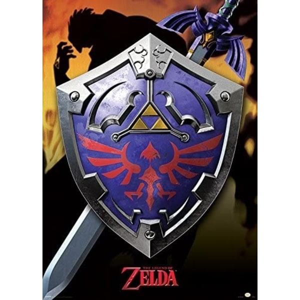 Legenda of Zelda - Hylian Shield -juliste