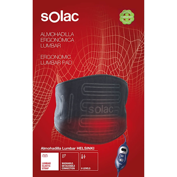 SOLAC Ergonomic Heating Pad Helsinki Lumbar