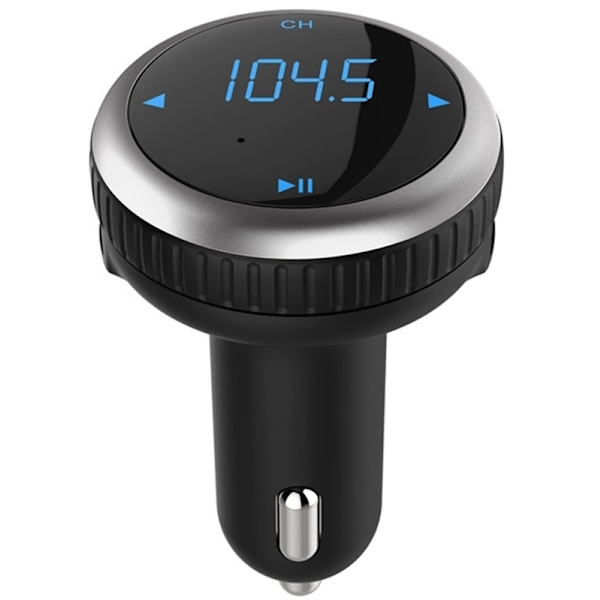 FM-sender med Bluetooth-håndfri, QC 3.0 oplader
