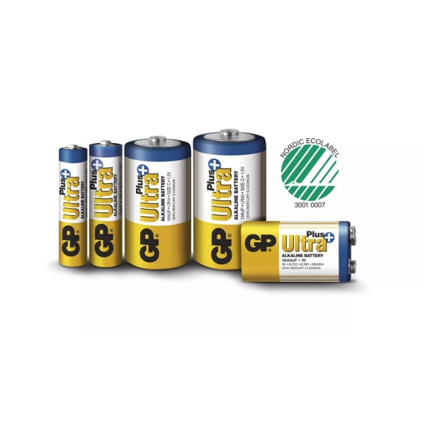 GP Ultra Plus Alkaline 9V 20 Pack (S)