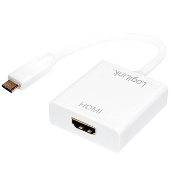 LogiLink USB-C -> HDMI-Hona Adapter Vit