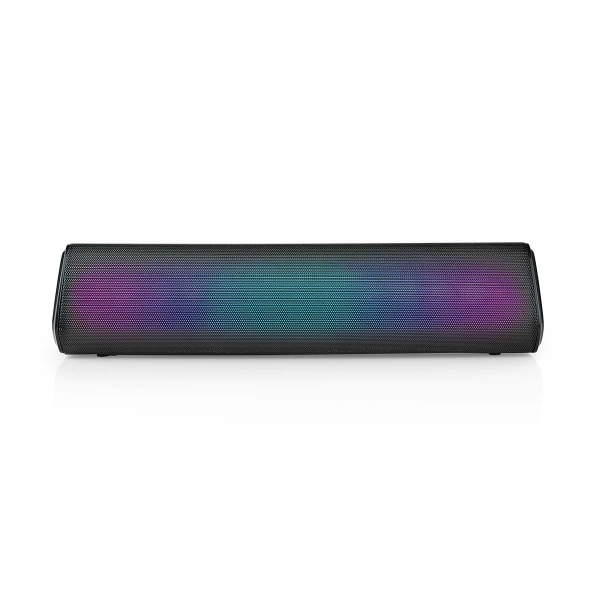 Nedis Bluetooth® Högtalare | Maximal batteritid: 6 timmar | Bordsdesign | 18 W | Stereo | Inbygd mikrofon | Synkroniseringsbar | Svart