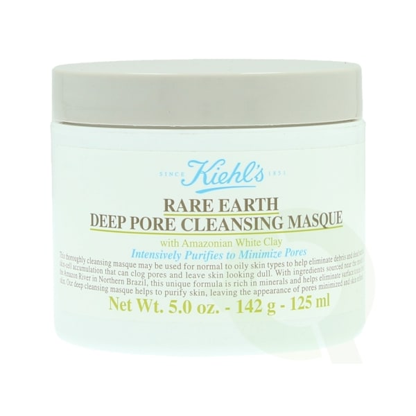 Kiehls Kiehl's Rare Earth Deep Pore Cleansing Masque 125 ml With Amazonian White Clay - For Normal To Oily Skins Types