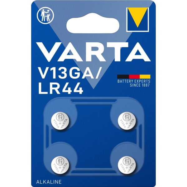 Varta V13GA/LR44 Alkaline 4-pak