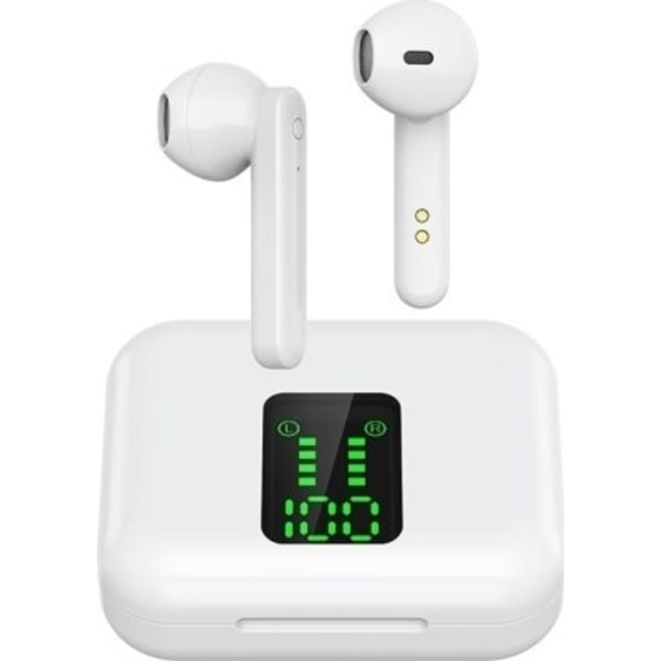 K-9 TWS In-Ear Hörlurar, Vit Vit