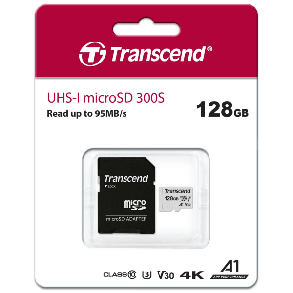 Transcend microSDXC 128GB U3 (R95/W45)