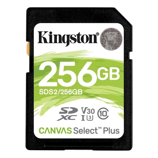 Kingston 256GB SDXC Canvas Select Plus 100R C10 UHS-I U3 V30