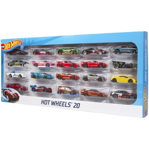 Hot Wheels pikkuauto, 20 kpl