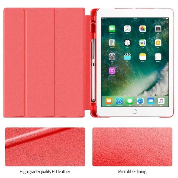 "Suojakotelo säilytystilalla, USB-kaapeli Apple iPad 9.7"" 2017, Röd