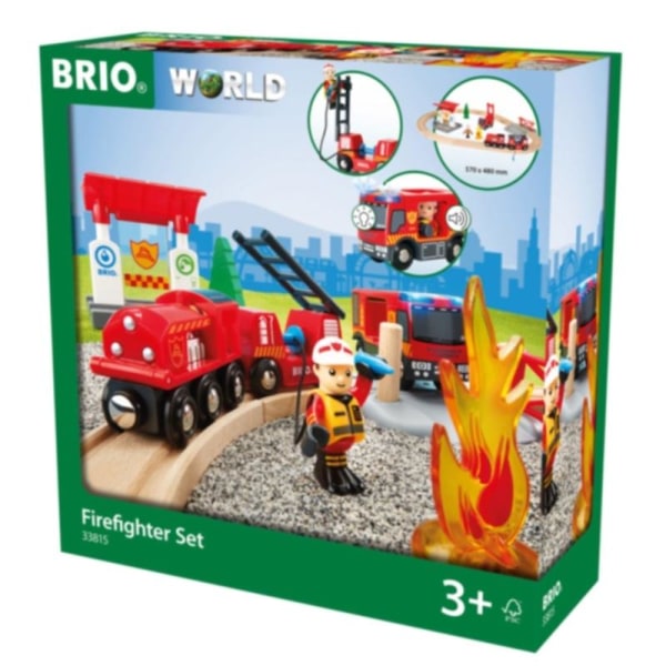 Brio 33815 Tågset med brandmanstema