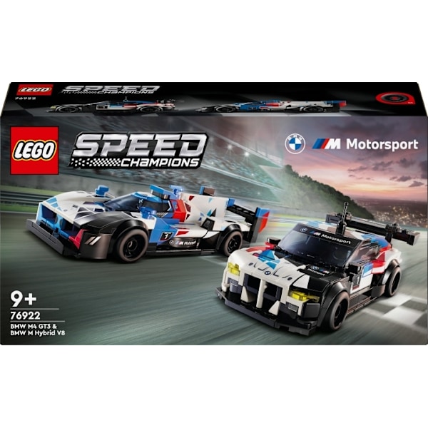 LEGO Speed Champions 76922  - BMW M4 GT3‑ ja BMW M Hybrid V8 ‑kilpa-autot