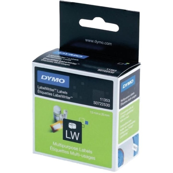 DYMO LabelWriter hvide universal etiketter, 23x12 mm, 1-pack(100