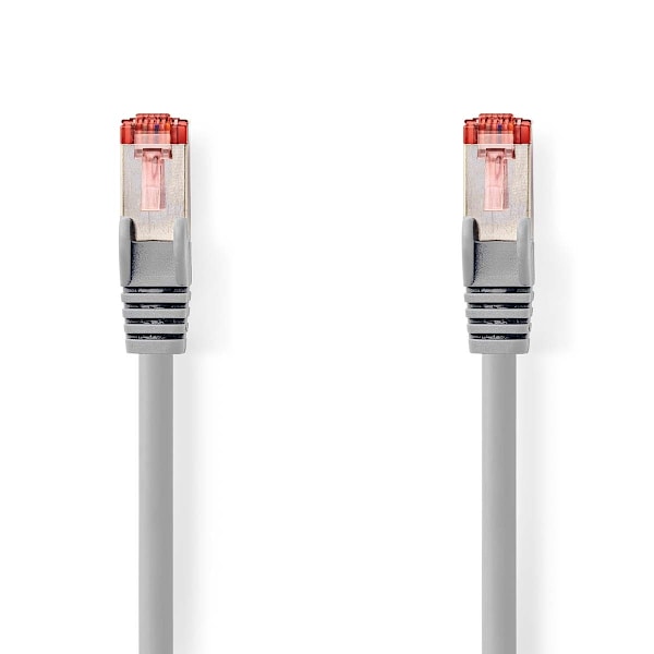 Nedis CAT6 Verkkokaapeli | RJ45 uros | RJ45 uros | S/FTP | 10.0 m | Sisäkäyttöön | Pyöreä | LSZH | Harmaa | Laatikko