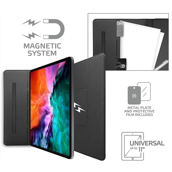 Celly Universal Magnetic tablet case Svart