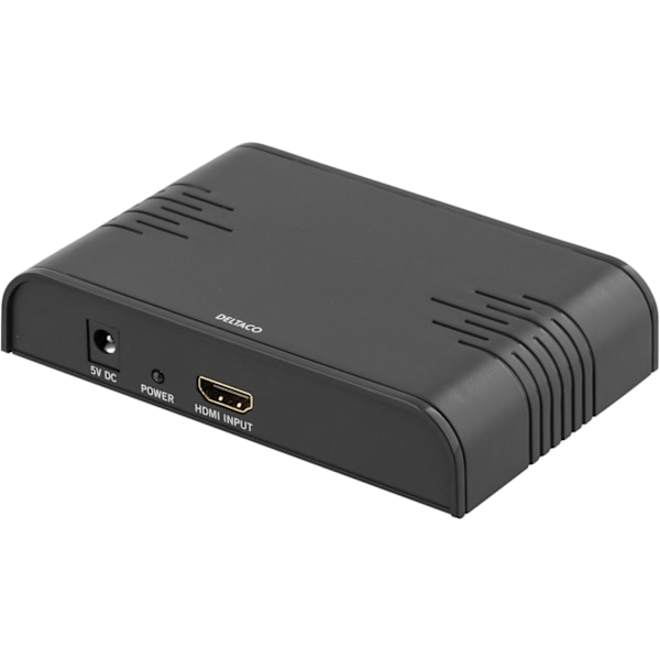 DELTACO Signalomvandlare, HDMI till SCART, PAL, svart (HDMI-SCART2)