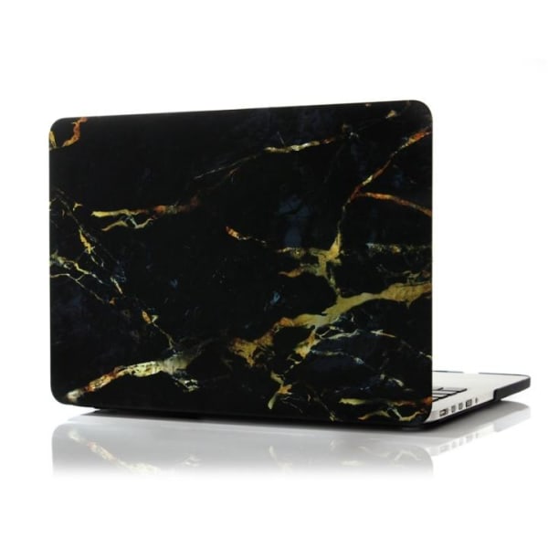 Kova muovikuori MacBook Pro 13.3"" A1278 Marmorille (Musta)