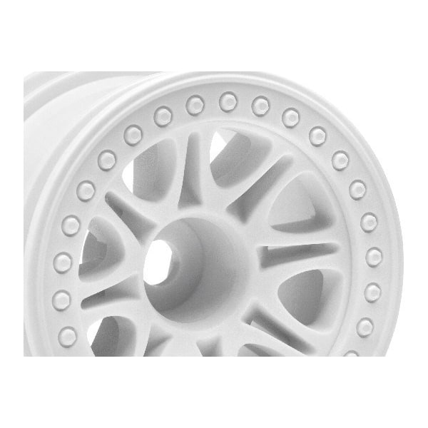HPI Split 8 Truck Wheel (White/2Pcs)