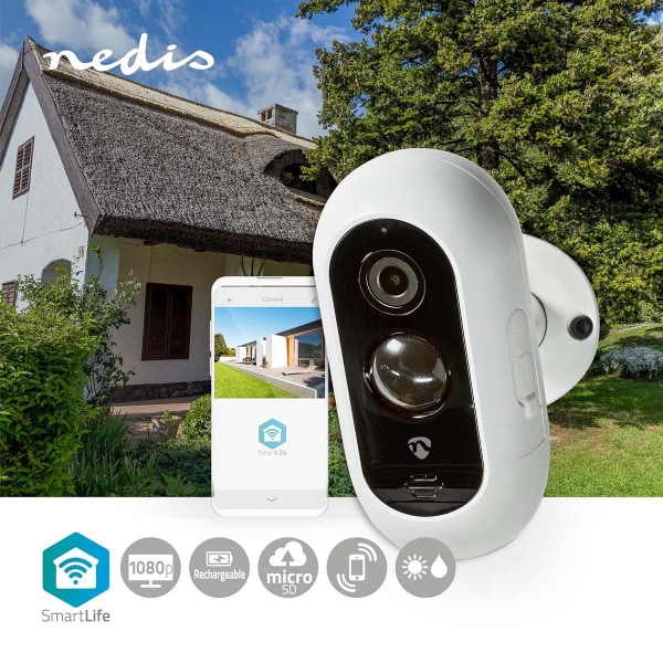 Nedis SmartLife Ulkokamera | Wi-Fi | Full HD 1080p | IP65 | Maks