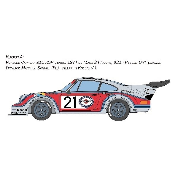 ITALERI 1:24 Porsche Carrera RSR Turbo