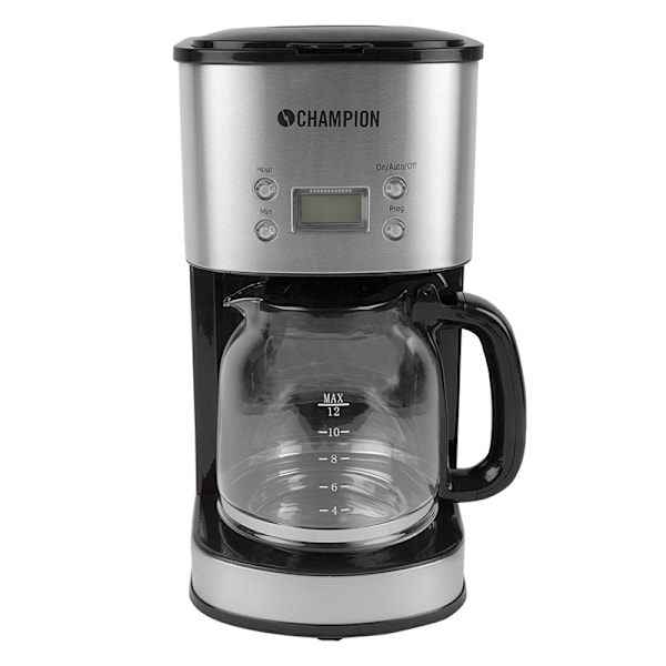 Champion Kaffebryggare Digital 12-koppar/1,5L KB210 Rostfri