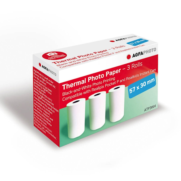 Agfa PHOTO Instant Paper Rolls x3 Camera & Pocket Printer
