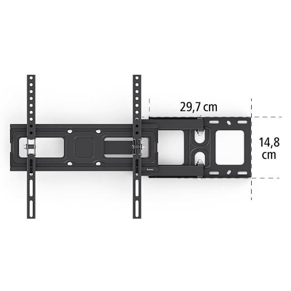 Hama TV Wall Bracket Full Motion VESA up to 400x400 65" Black