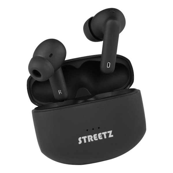 STREETZ True Wireless Stereo, aktiv brusreducering (ANC), in-ear, mattsvart Svart