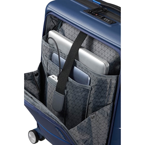 American Tourister Kuffert Hello Cabin Spinner 55 Front Pocket Navy