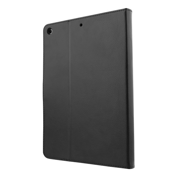 DELTACO iPad 10.2" 2020 case, vegan leather, sleep/wake, stand Svart