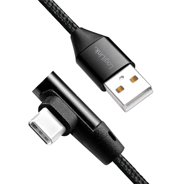 LogiLink Kulmikas USB-C-kaapeli USB 2.0 Max 3A 1m