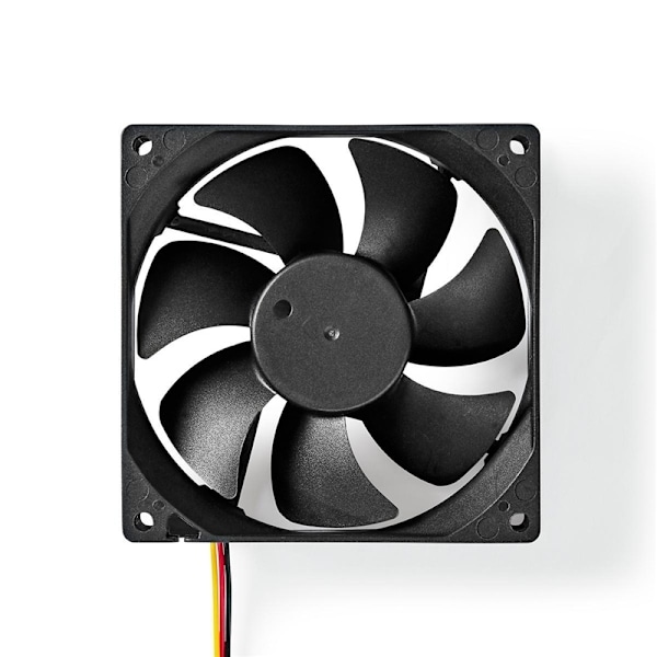 Nedis DC-ventilator | DC | Ventilatorstørrelse: 92 mm | 3-Pin | 26.7 dBA | Sort
