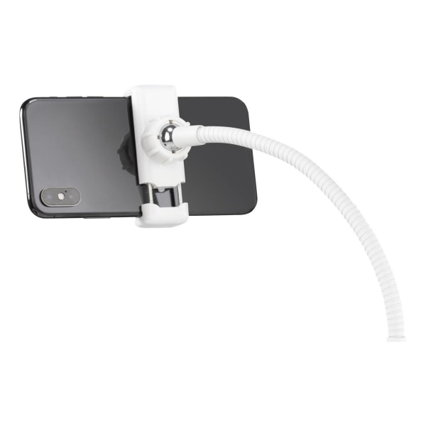 DELTACO 3-IN-1 Selfie Ring Lampa med smartphone och mikrofonhåll