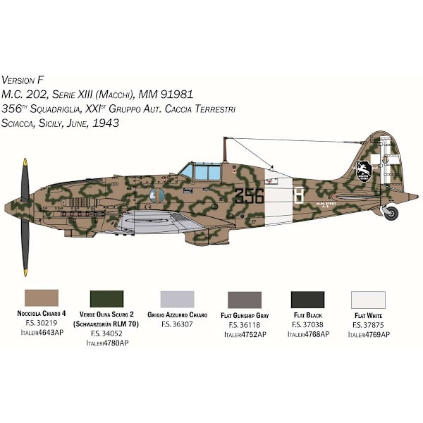 ITALERI 1:32 Macchi M.C. 202 'Folgore'