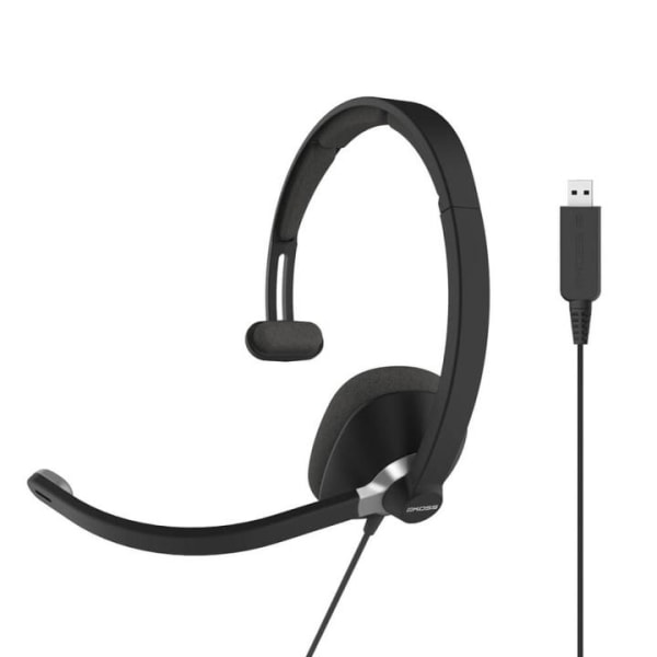 KOSS Headset CS295 Mono On-Ear Mic USB Sort