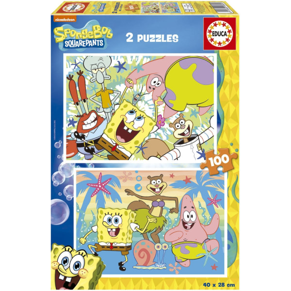 Educa Sponge Bob-pussel, 2x100 bitar