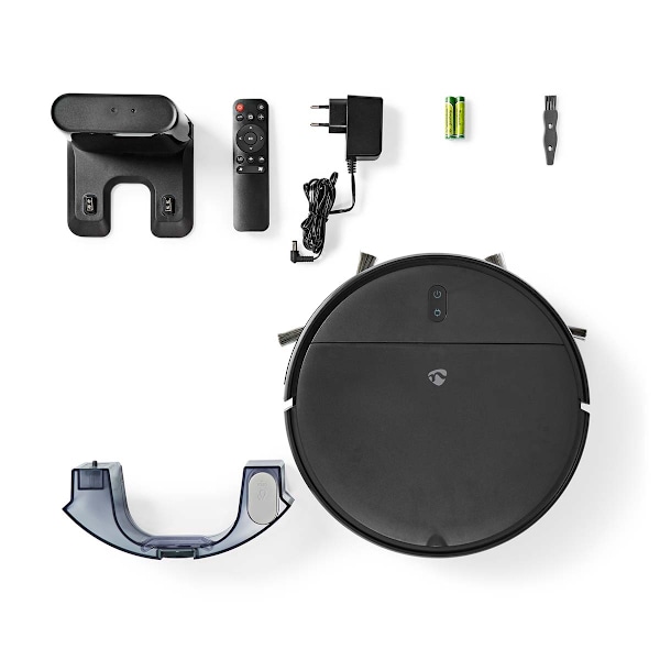 Nedis SmartLife Robot Dammsugare | Slumpmässigt | Wi-Fi | Kapacitet insamlingsreservoir: 0.2 l | Automatisk laddning | Maximal användningstid: 110 min