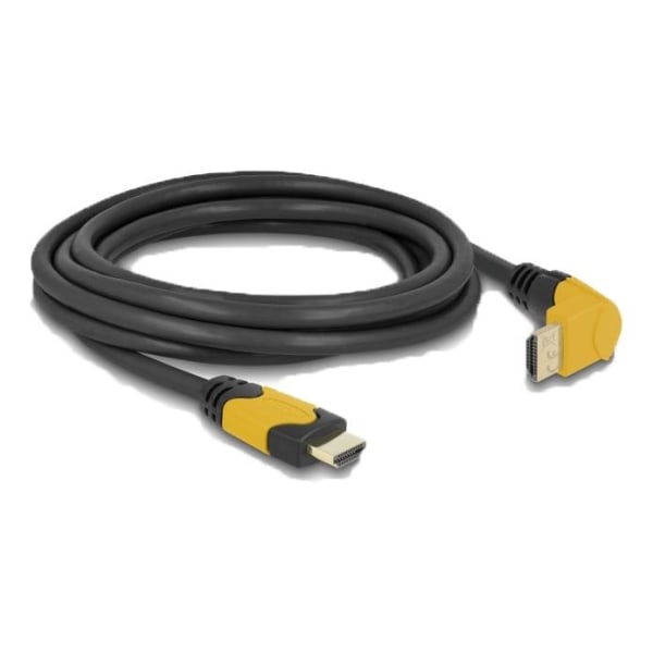 Delock High Speed HDMI cable male straight to male 90° upwards a