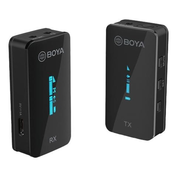 Boya Ultracompact 2.4GHz Dual-channel Wireless Microphone 1+1