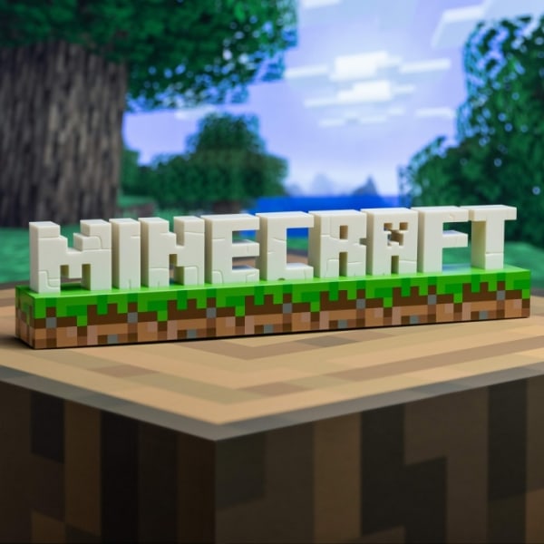 Paladone Minecraft logo lys
