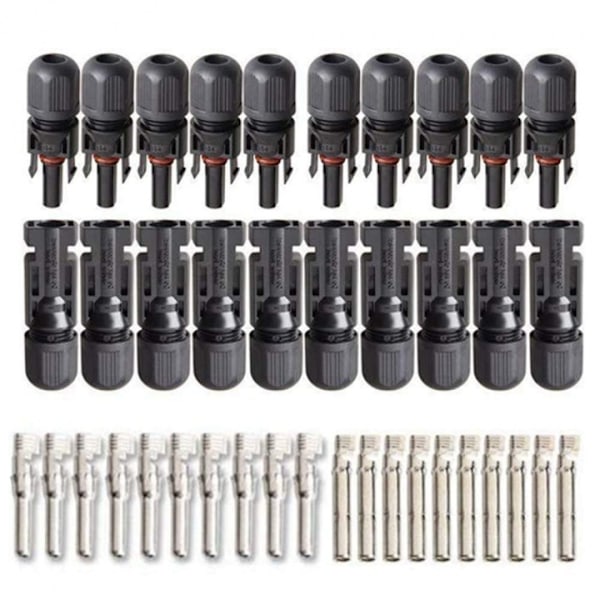 Solcellsanslutningar MC4, 10-pack