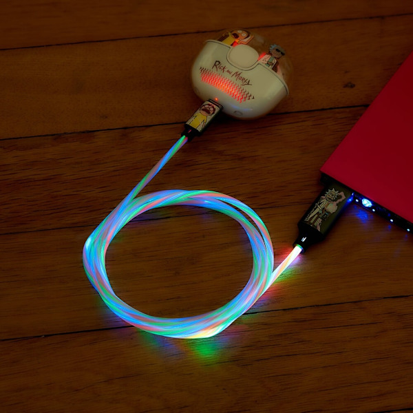 RICK&MORTY USB A til C Light-Up 1,2m Shock