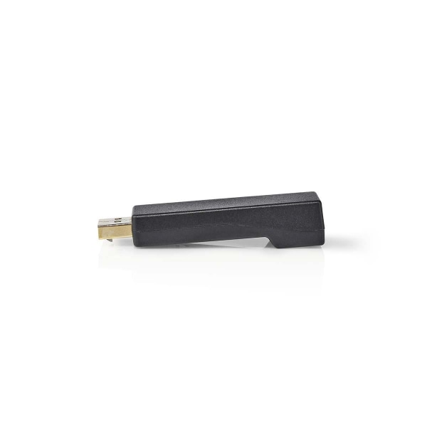 Nedis DisplayPort adapter | DisplayPort Han | HDMI â„¢ -udgang | 4K@30Hz | Guldplateret | Lige | Runde | ABS | ABS | Antracit | Box