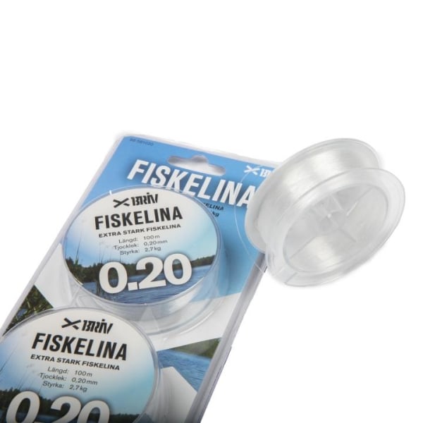 Fiskelina 2x100 m  0,20 mm 2,7 kg, 1/100
