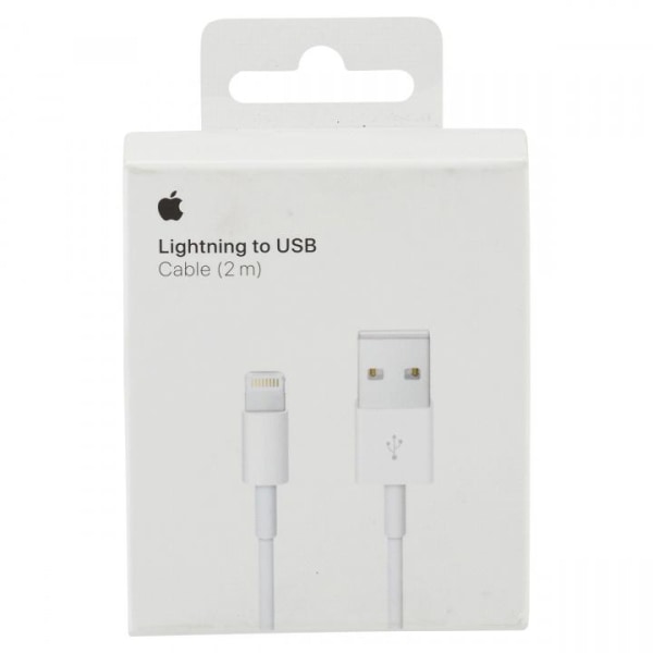 Apple Lightning kabel, USB till Lightning, 2m, vit, MD819ZM/A (B