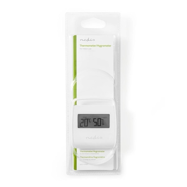 Nedis Digital termometer | Inomhus | Inomhus temperatur | Inomhus luftfuktighet | Vit